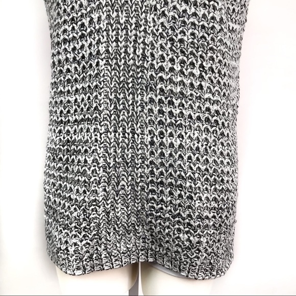 Papillon Gray White Knit Cowl Neck Pull-on Vest XL - Picture 6 of 8